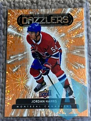 2022-23 Upper Deck Series 2 Dazzlers Orange Parallel #DZ-75 Jordan Harris Canadiens